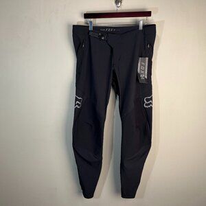 NWT FOX Men's black Defend motocross dirt bike TruDri Pants 38 x 32 NEW
